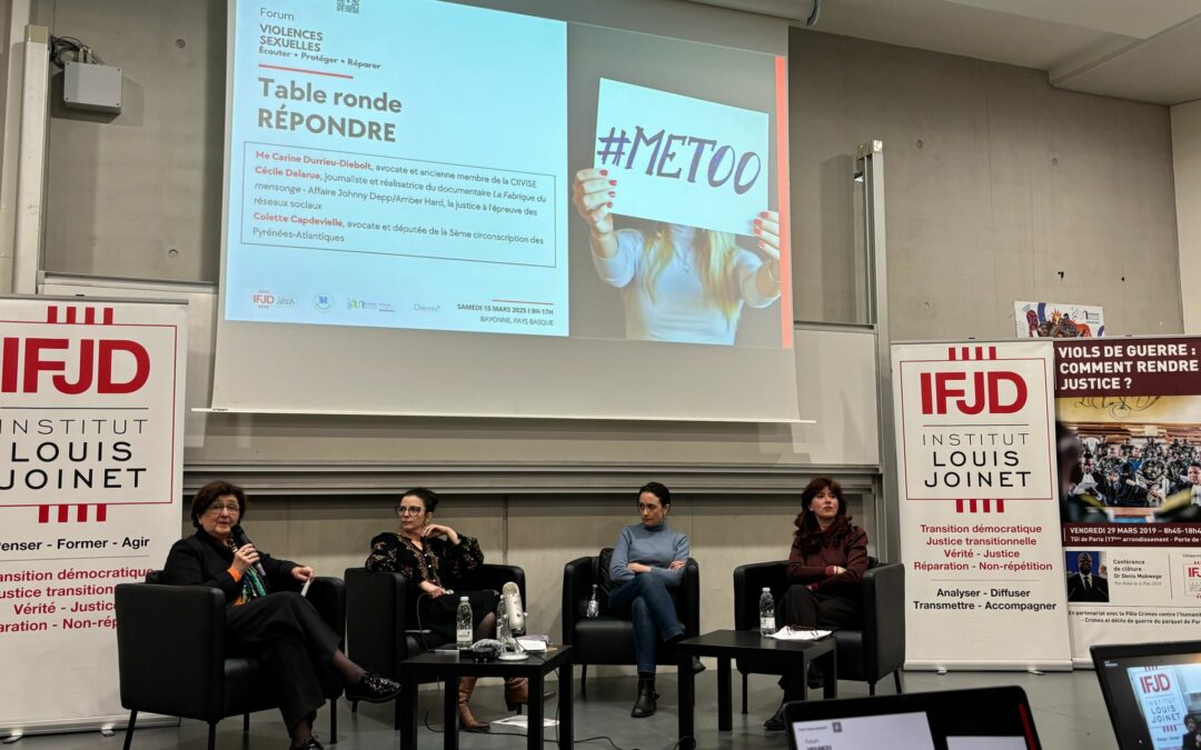 Forum « Violences sexuelles » : adapter la réponse judiciaire au crime de masse